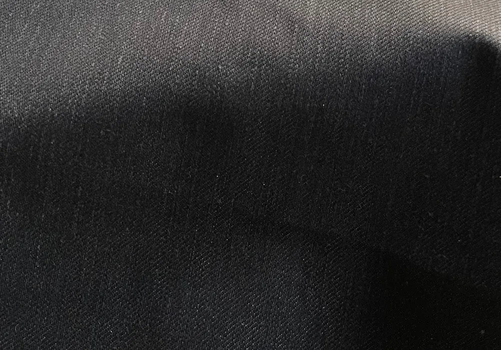 11 Oz Black Wash Cotton Blend Denim (Made in Italy)