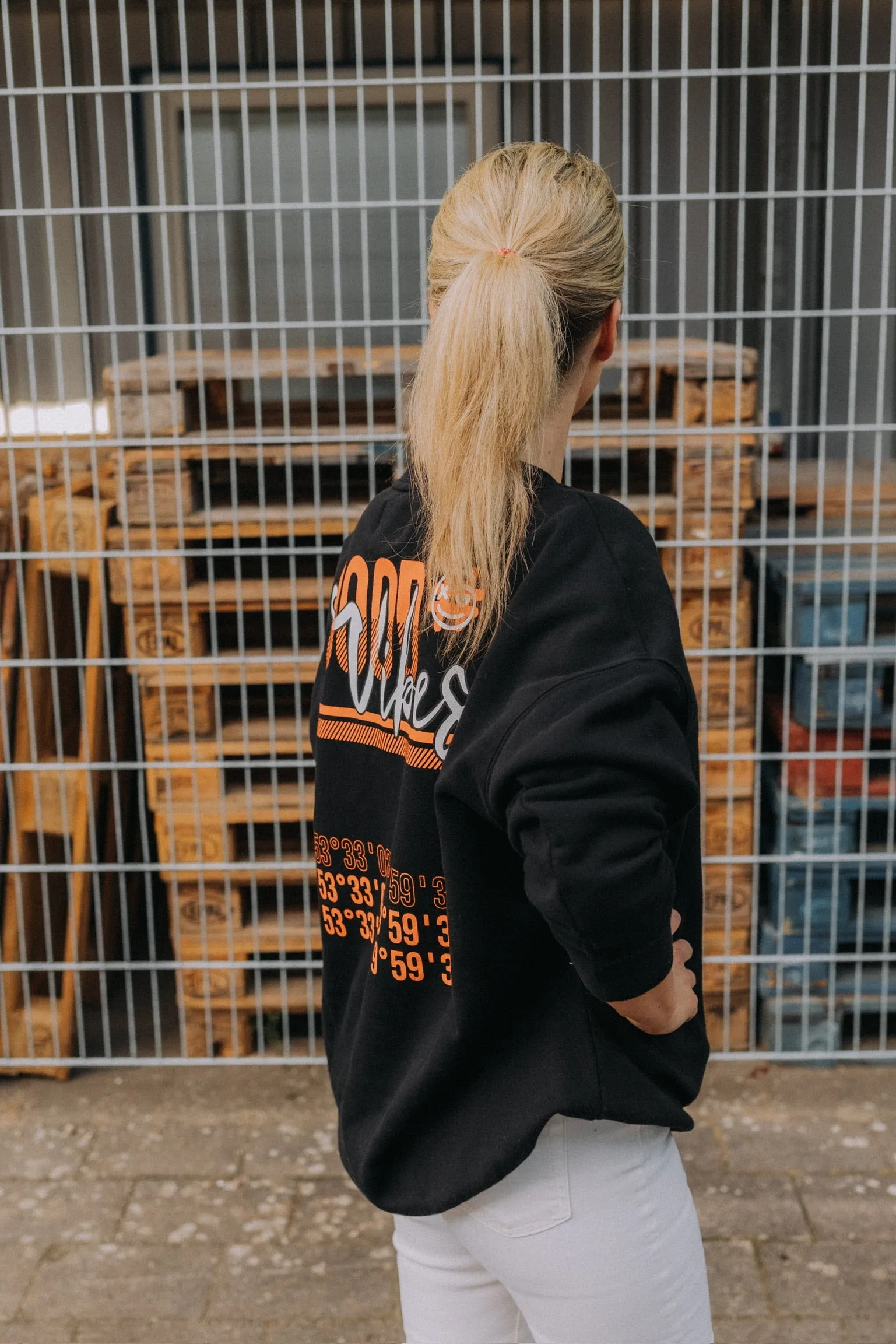 #19 Sweatshirt OVERSIZE "Good Vibes" - versch. Farben