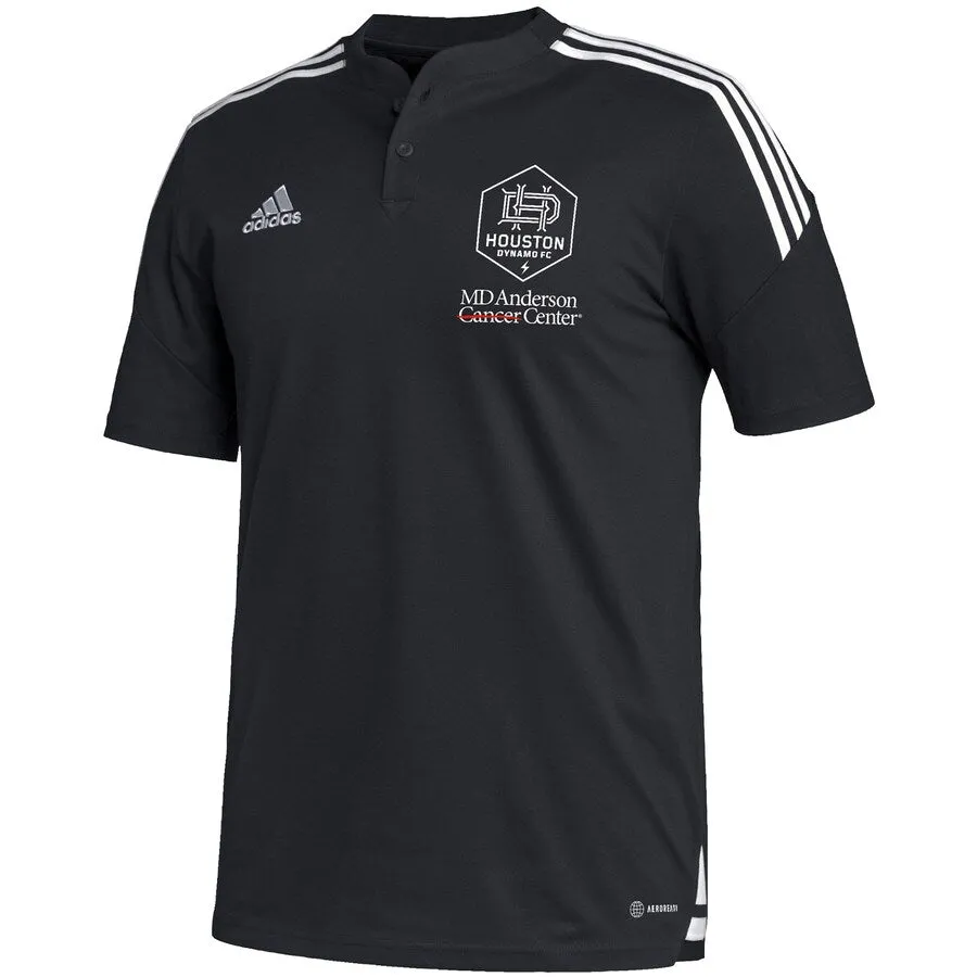 adidas Houston Dynamo FC Henley AEROREADY Polo - Black