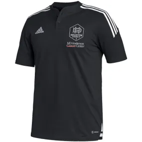 adidas Houston Dynamo FC Henley AEROREADY Polo - Black