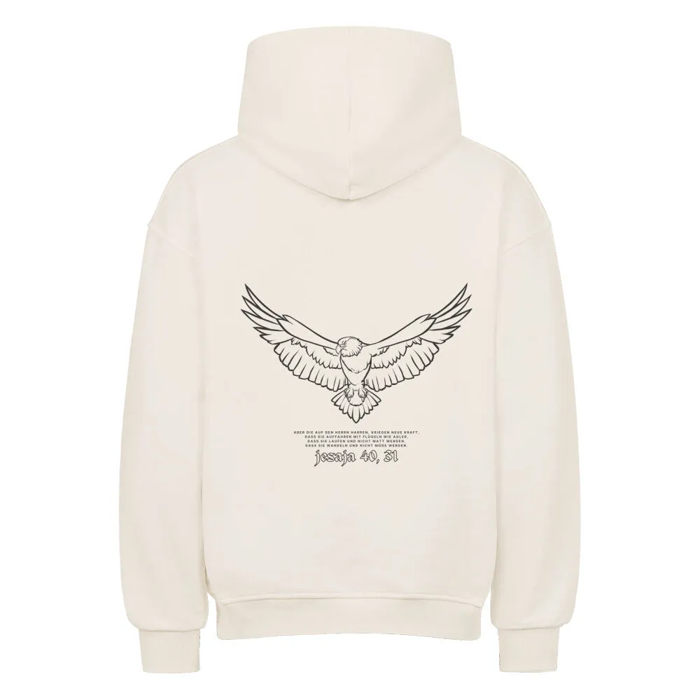 Aktion: Adler Oversized Hoodie BackPrint