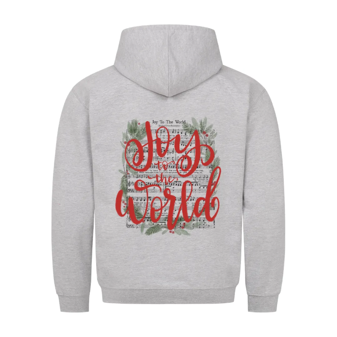 Aktion: Joy to the World Song Christmas Hoodie BackPrint