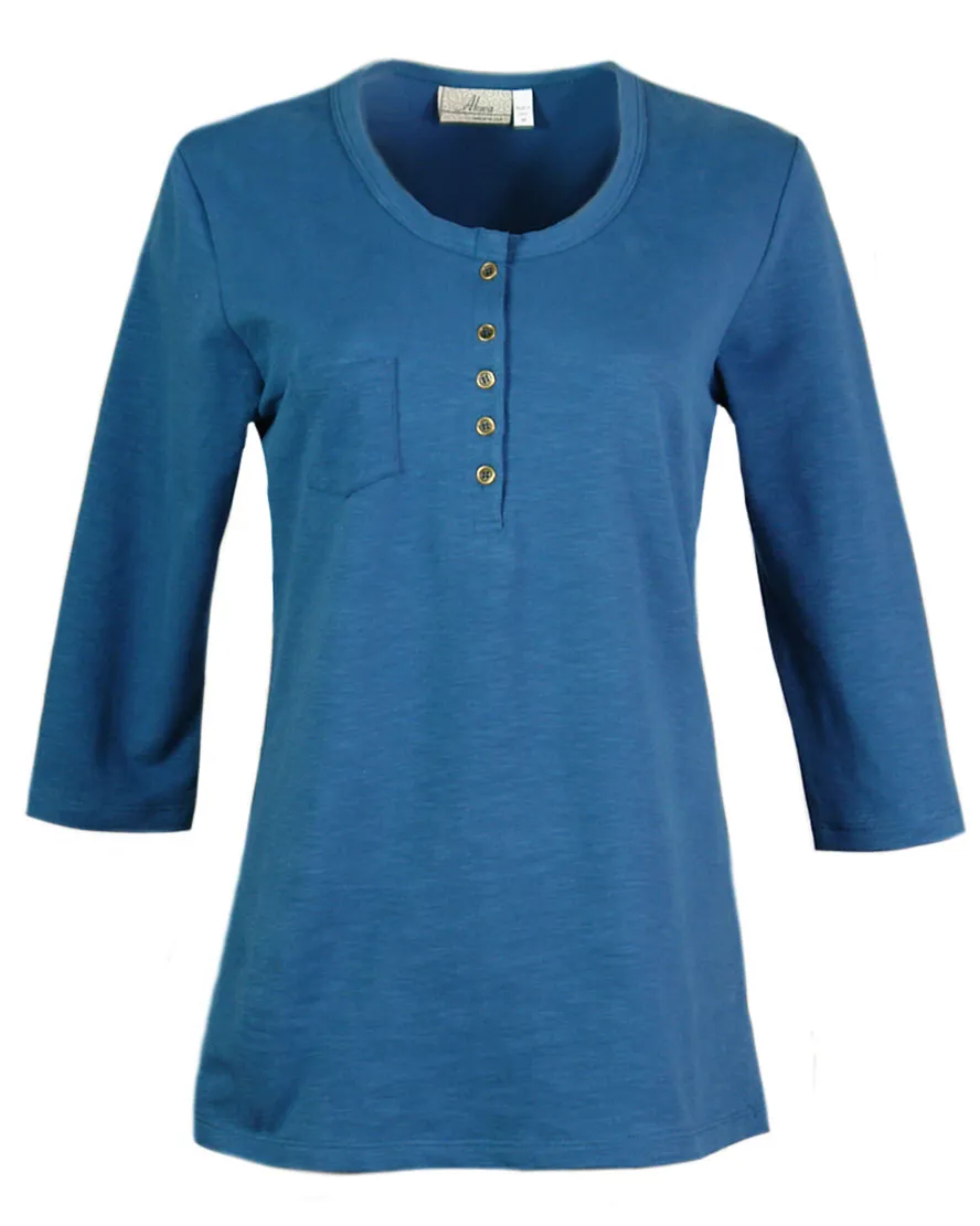 AKWA Ladies' Slub Terry Henley