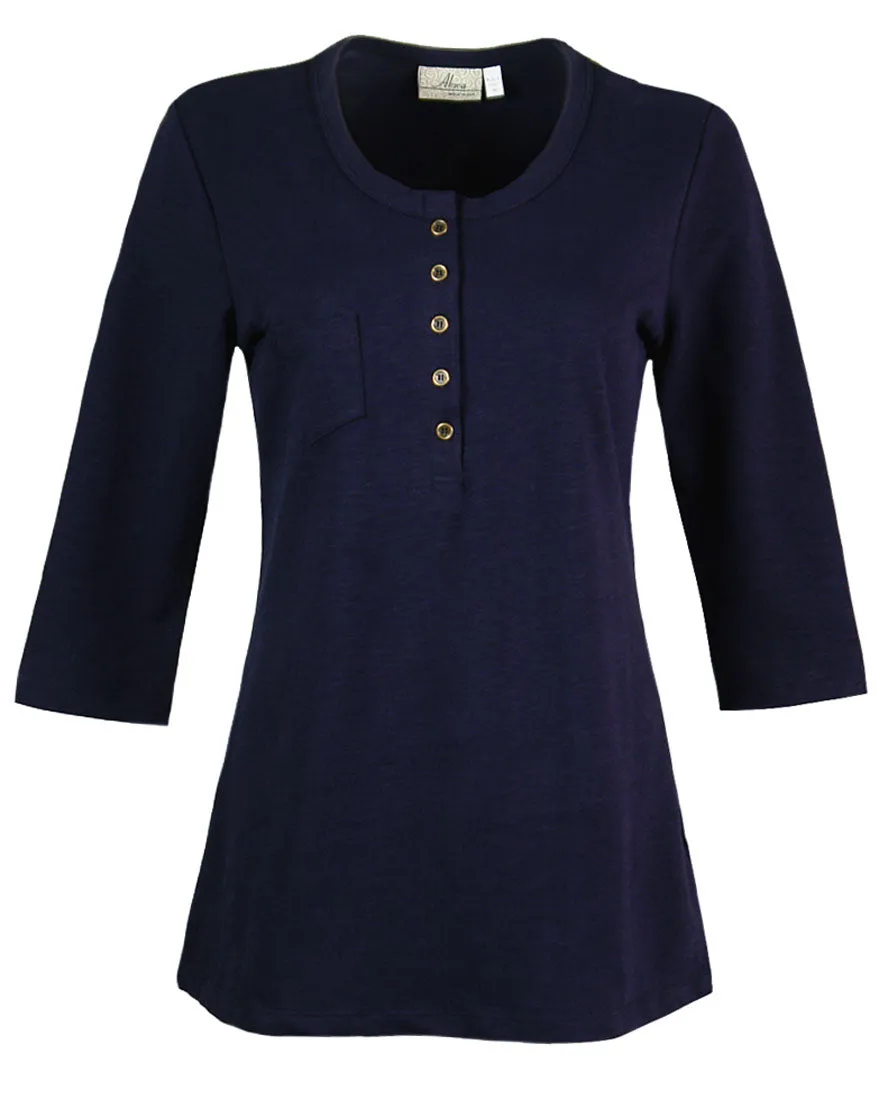 AKWA Ladies' Slub Terry Henley