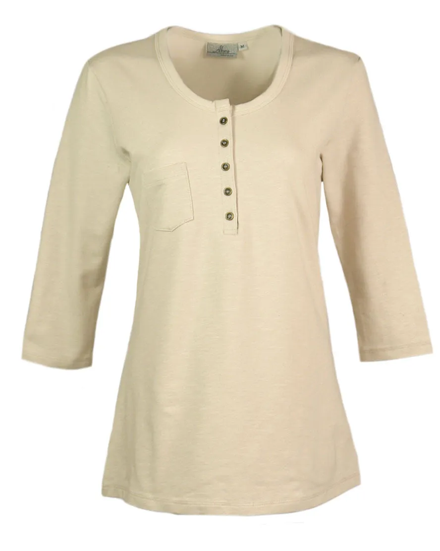 AKWA Ladies' Slub Terry Henley
