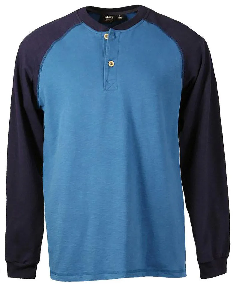 AKWA Men's Raglan Henley