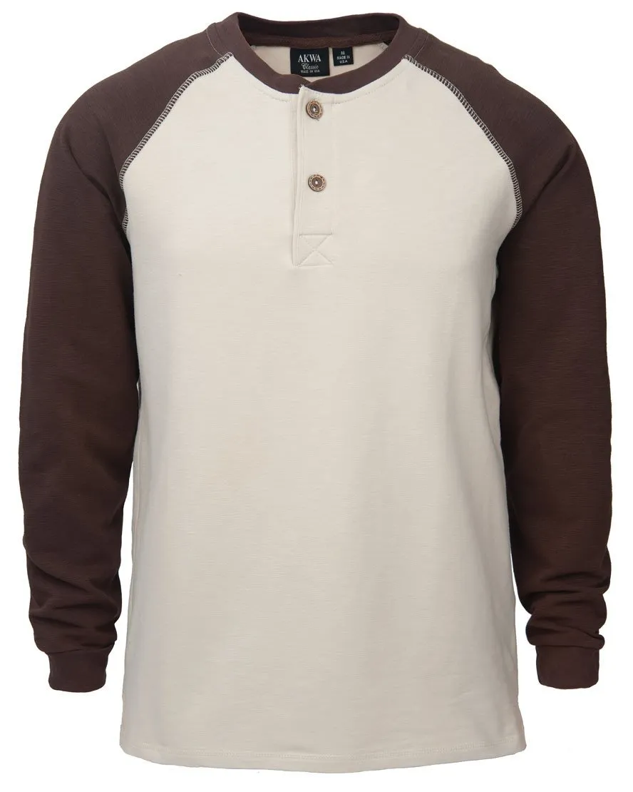 AKWA Men's Raglan Henley