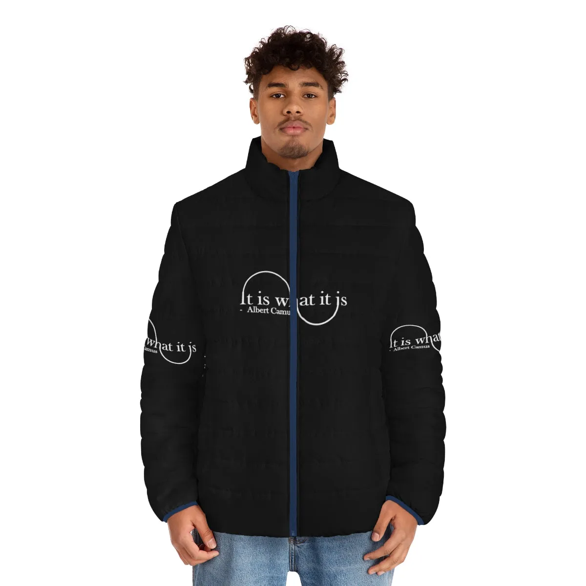 Albert Camus Inspired Absurdist Puffer Jacket
