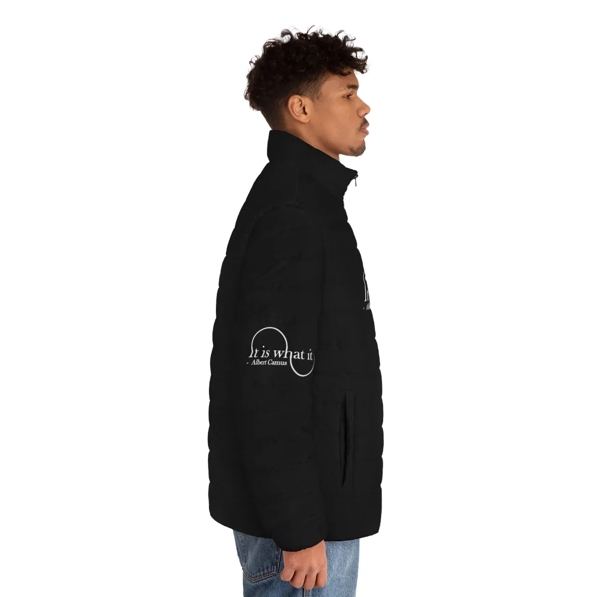 Albert Camus Inspired Absurdist Puffer Jacket