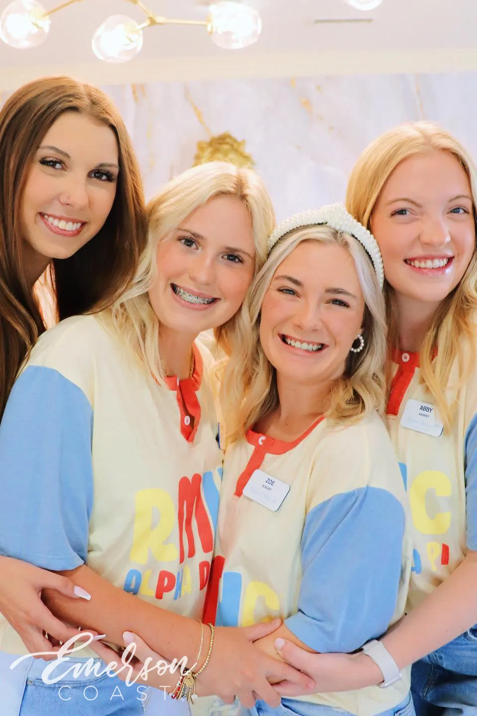 Alpha Delta Pi RMHC Colorblock Henley