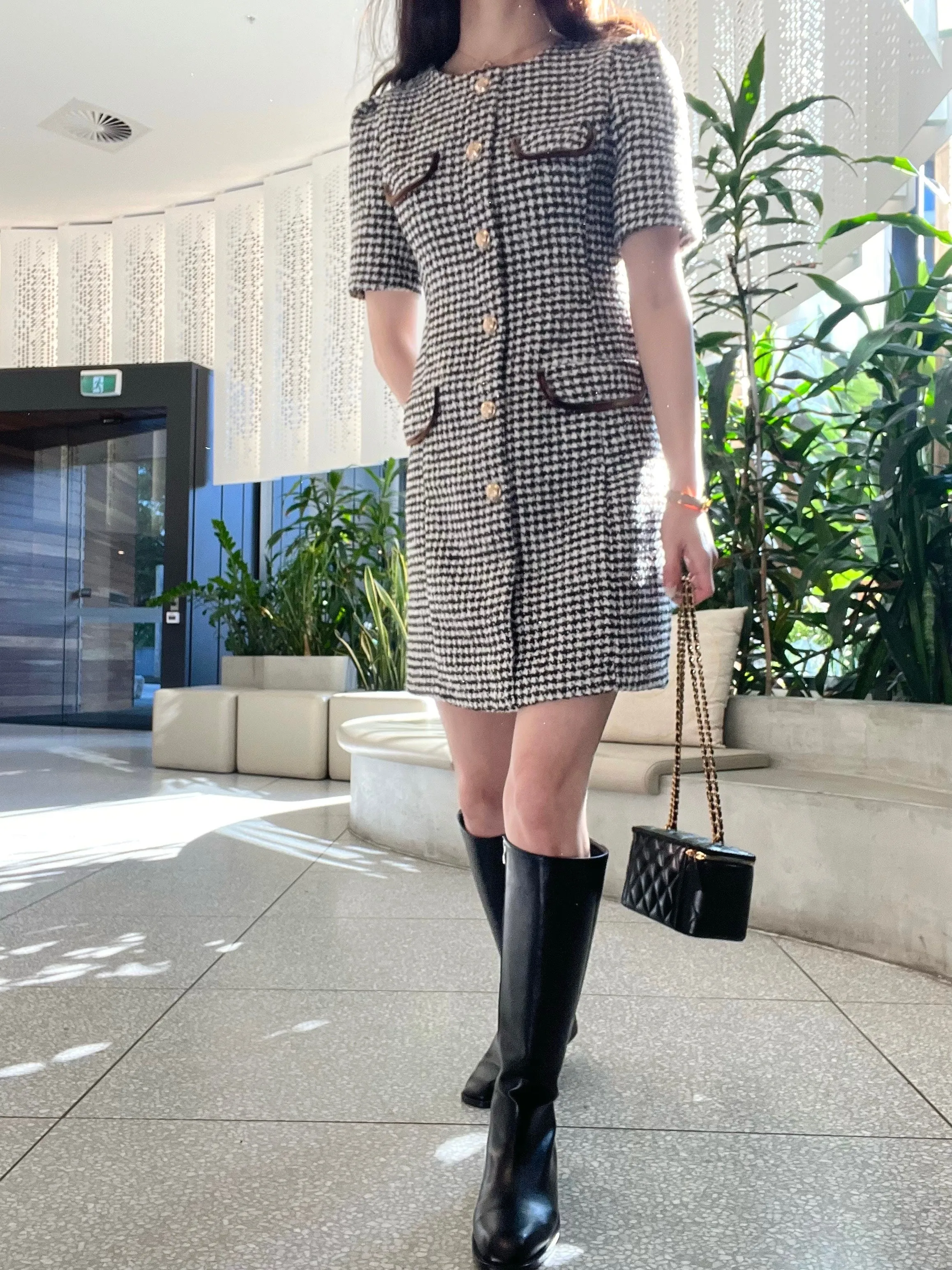 Angela Wool Tweed Dress