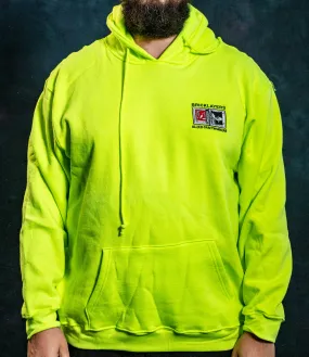 AO5 - HOODED SWEATSHIRT WITH IUBAC LOGO - SAFETY GREEN