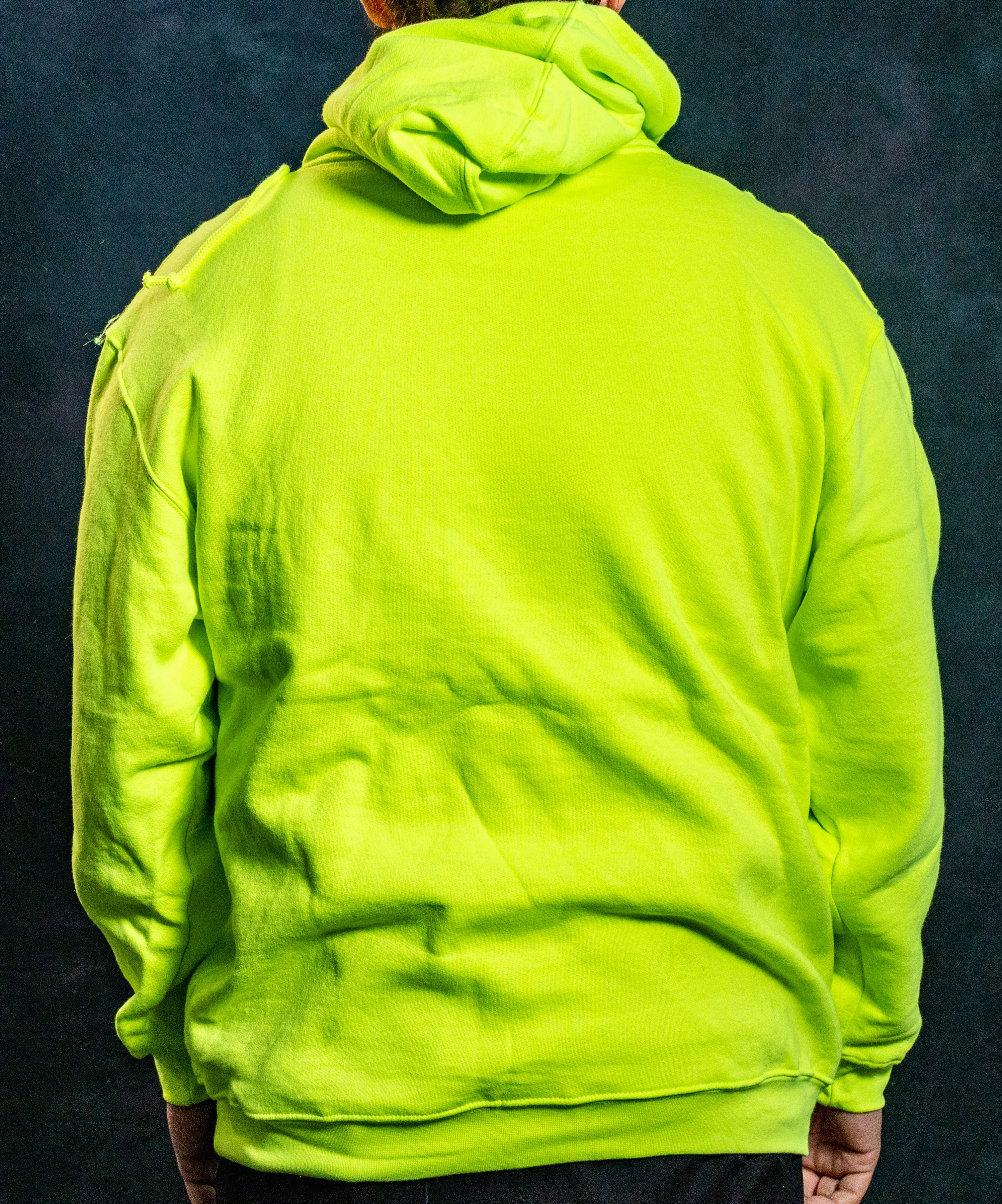 AO5 - HOODED SWEATSHIRT WITH IUBAC LOGO - SAFETY GREEN