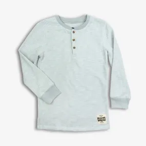 Appaman Craftsman Thermal Henley-Cool Grey