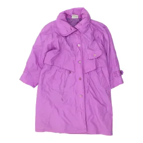 Autriche Couture Wier Womens Long Purple Quilted Coat | Vintage Designer VTG
