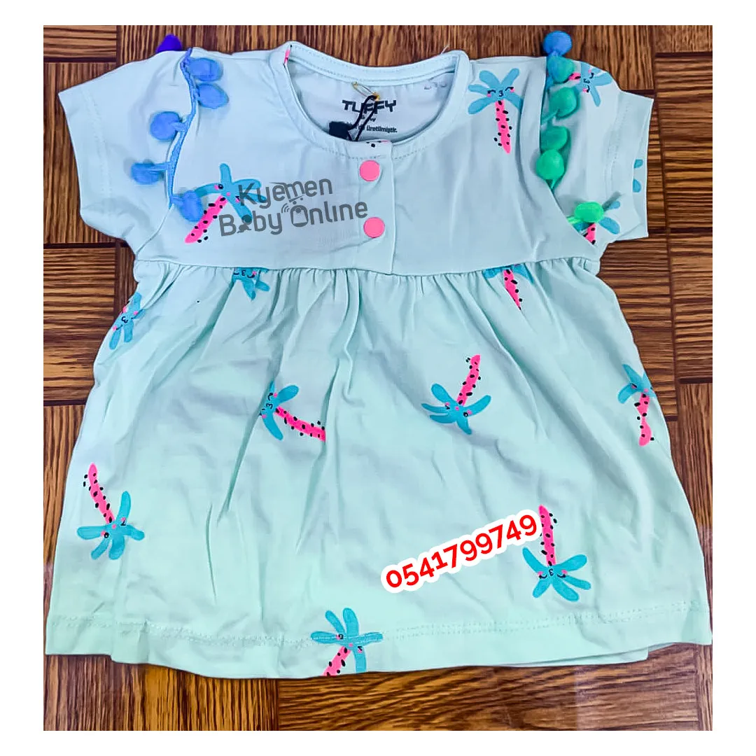 Baby Girl Top / Dress (Tuffy) Light Green