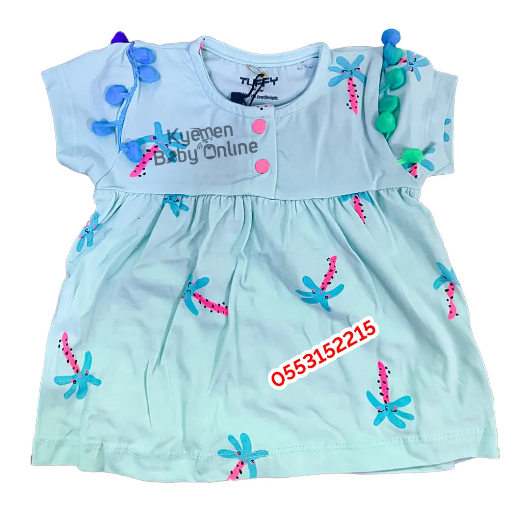 Baby Girl Top / Dress (Tuffy) Light Green
