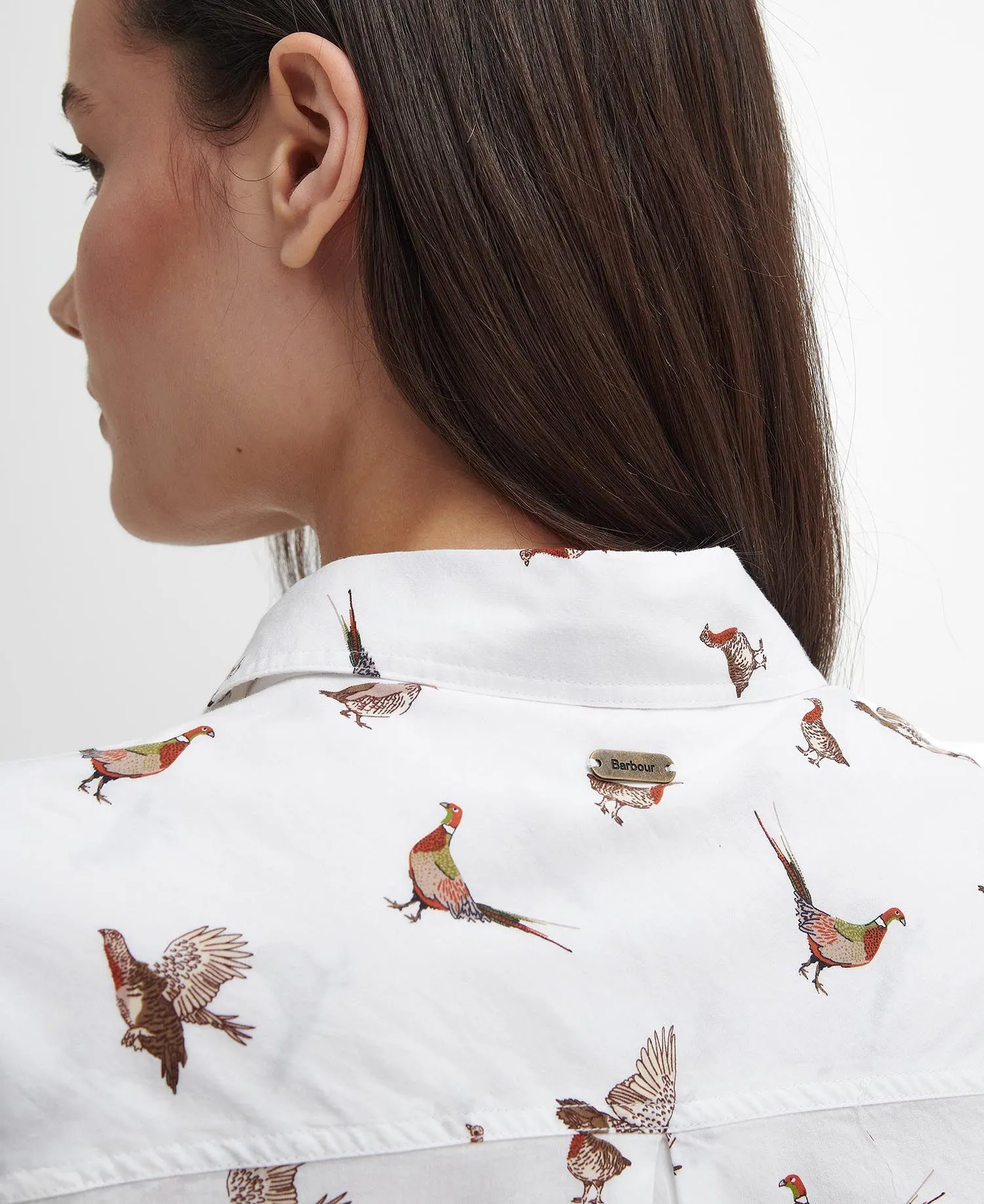 Barbour Shirt Safari Shirt Grouse Print  LSH1357MI15