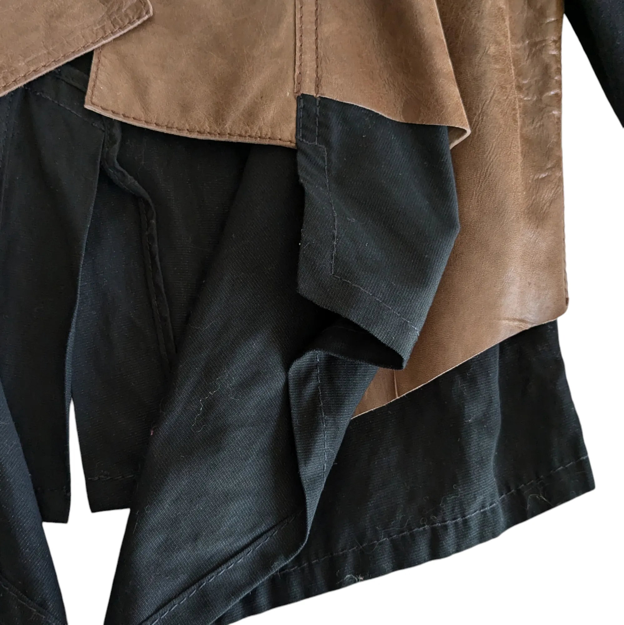 BCBG Lula Cropped Leather Jacket Size Small