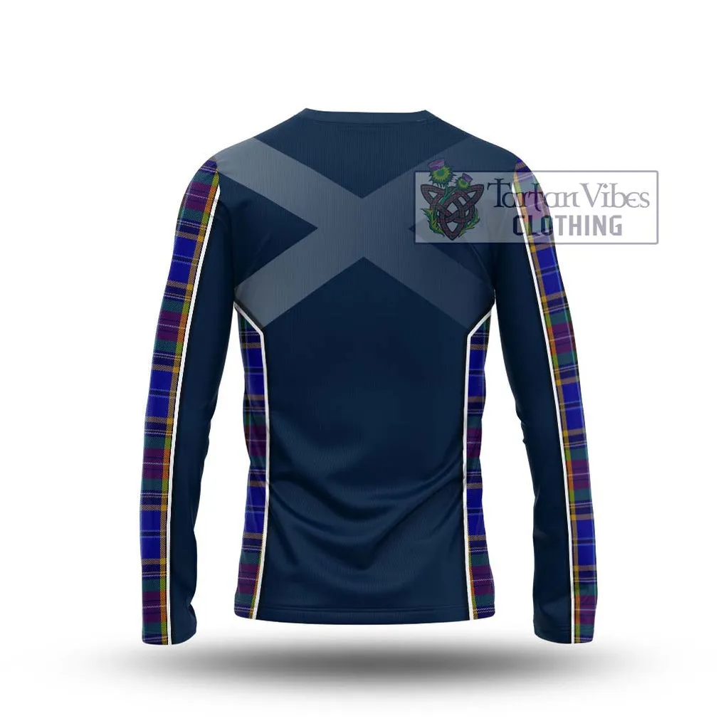 Beattie Tartan Long Sleeve T-Shirt with Family Crest and Lion Rampant Vibes Sport Style