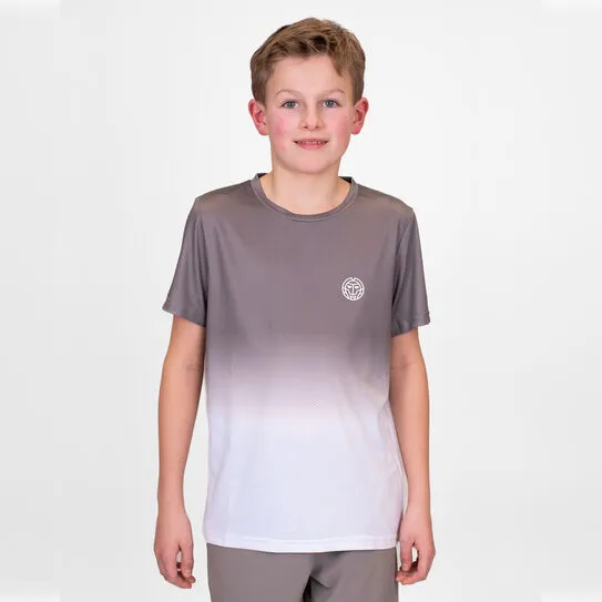 Bidi Badu Crew Gradiant Junior Tee (Boy's) - Grey/White