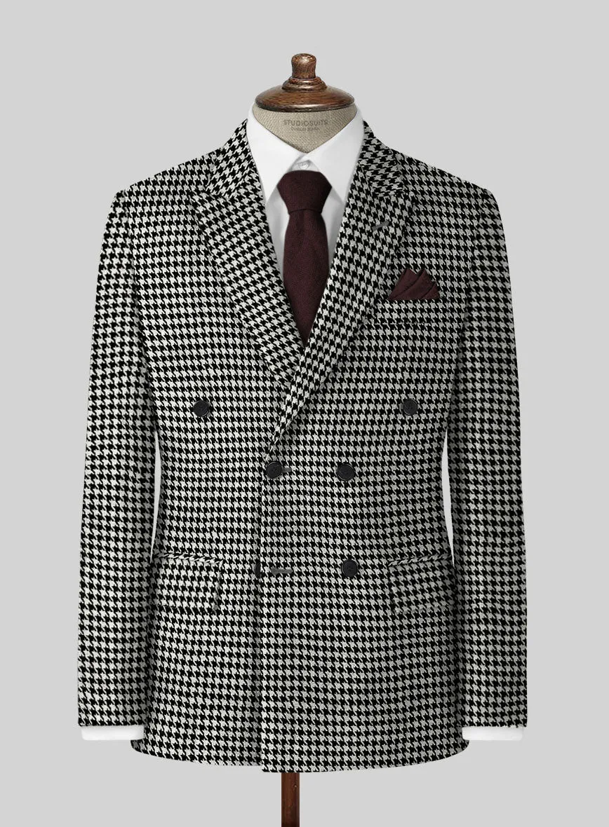 Big Houndstooth BW Tweed Suit