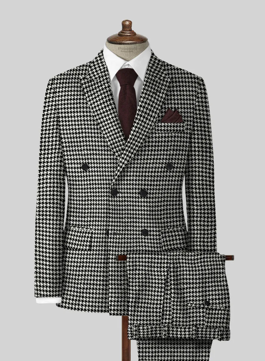 Big Houndstooth BW Tweed Suit