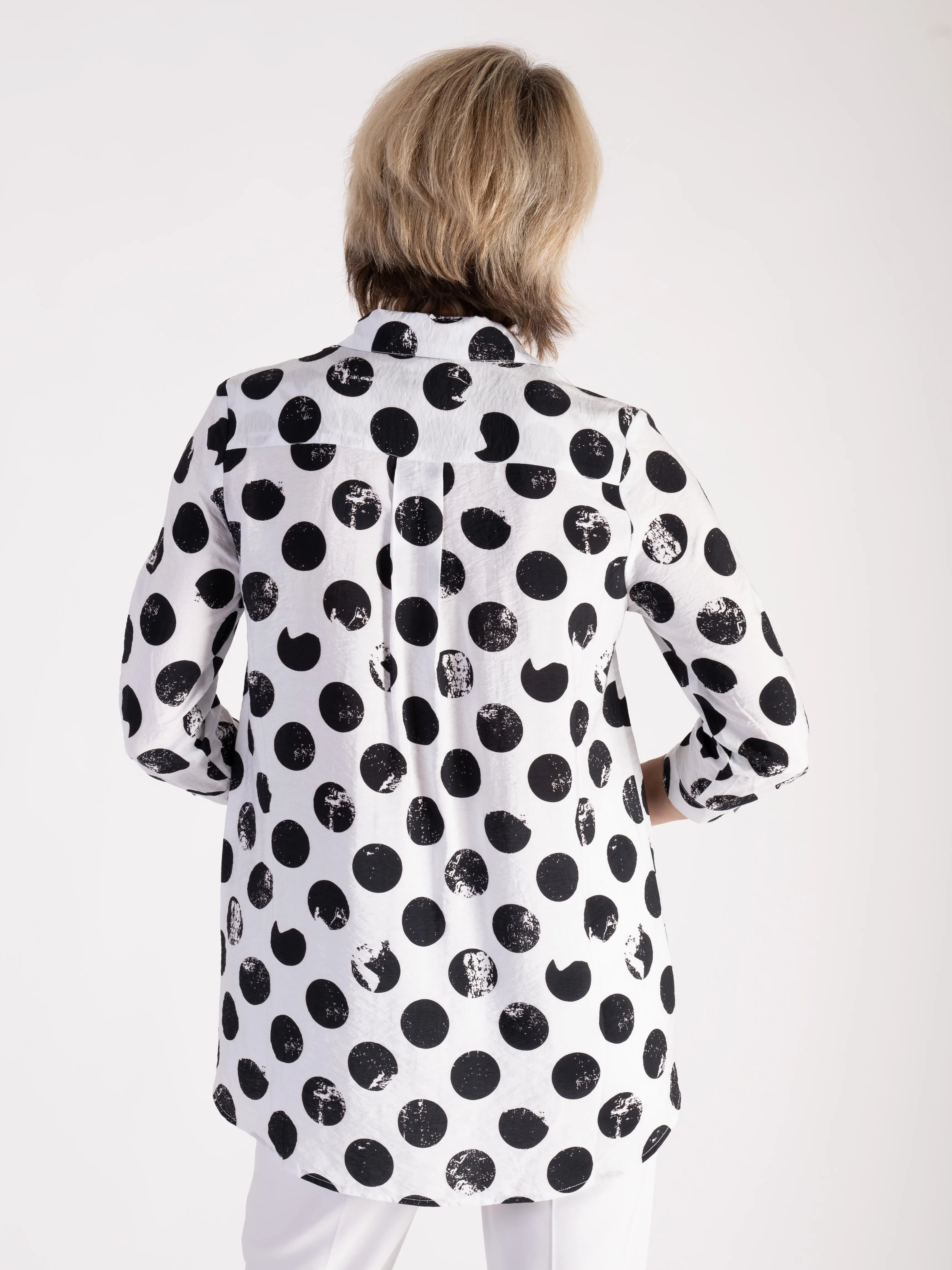 Black and White Polka Dots Blouse