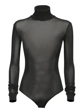Black High Neck Bodysuit