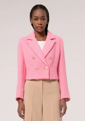 Blazer jacket cropped double breasted