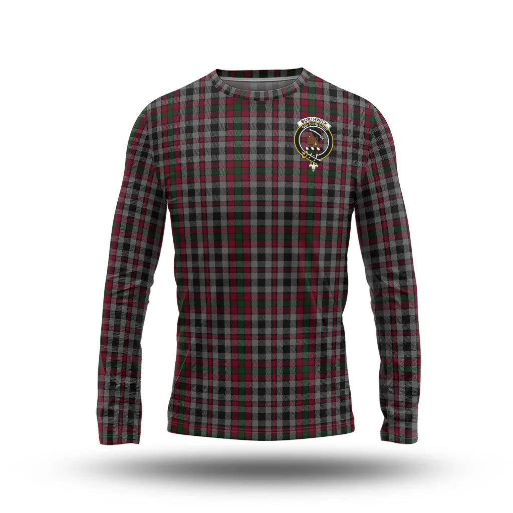 Borthwick Tartan Long Sleeve T-Shirt with Family Crest