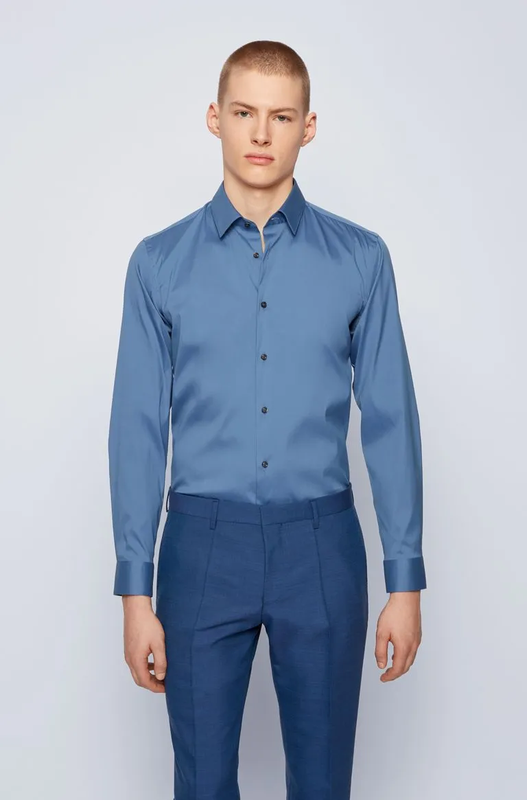 BOSS Isko Shirt in Airforce Blue