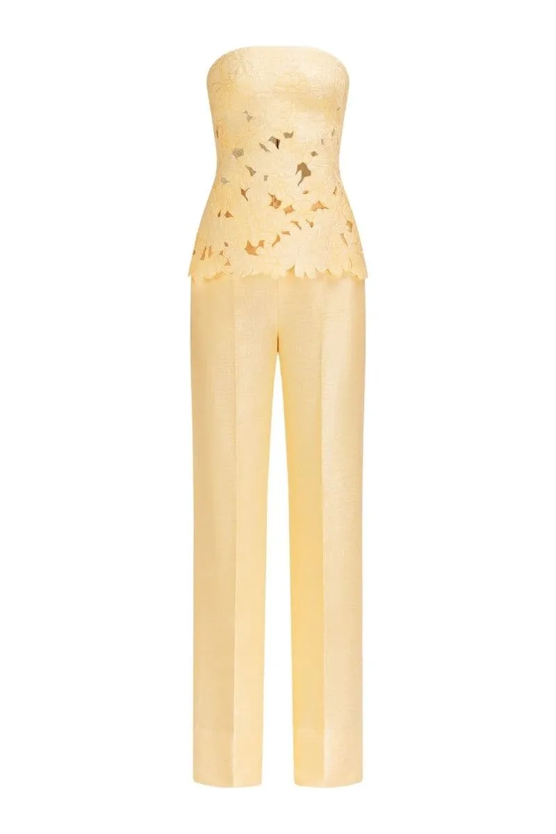 BRIDGET PUFFY STRAPLESS TOP AND PANTS SET