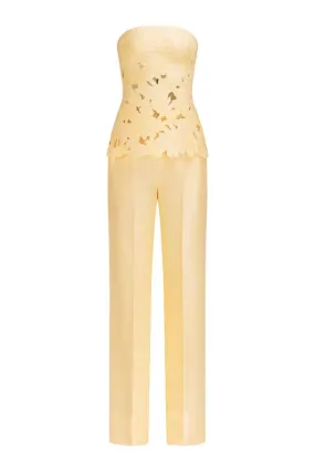 BRIDGET PUFFY STRAPLESS TOP AND PANTS SET