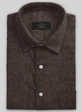 Brown Flecks Donegal Tweed Shirt