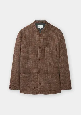 Brown Harris Tweed Nehru Jacket