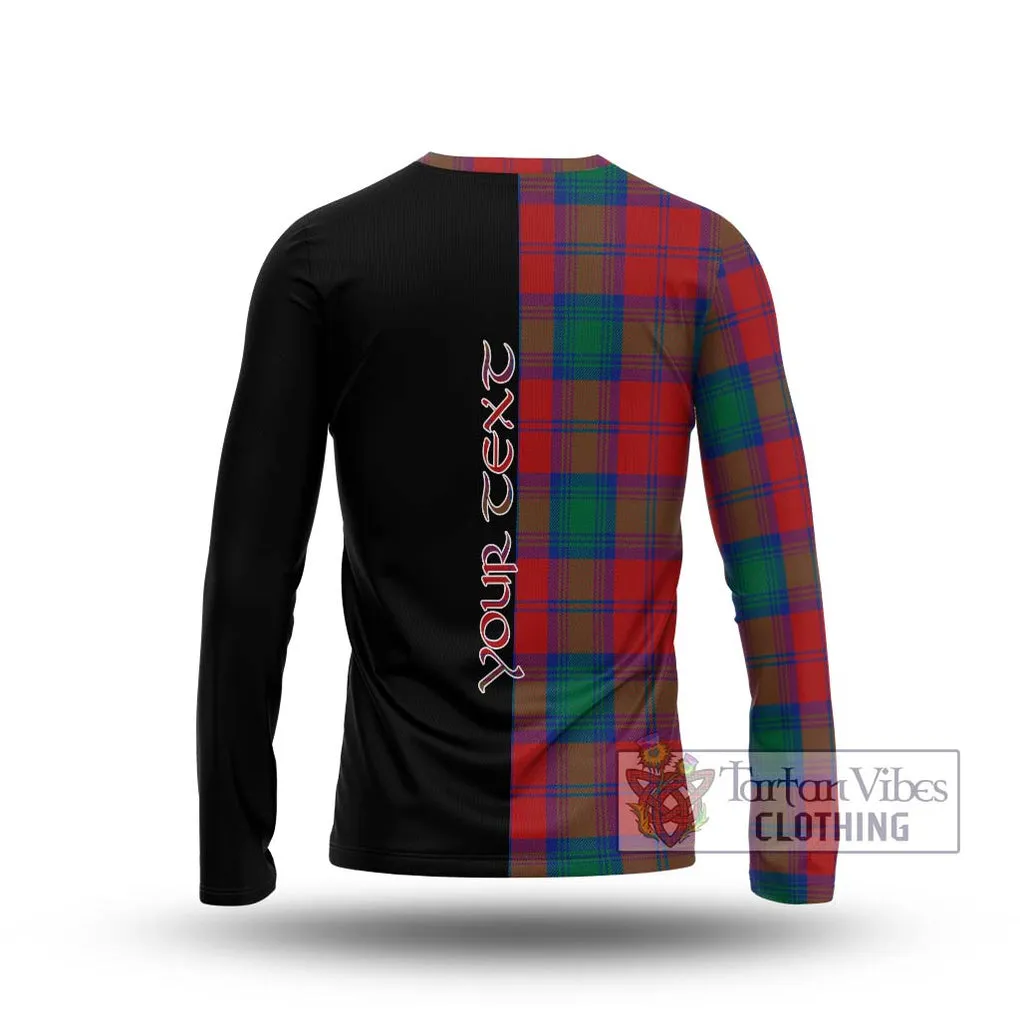 Byres (Byses) Tartan Long Sleeve T-Shirt with Family Crest and Half Of Me Style