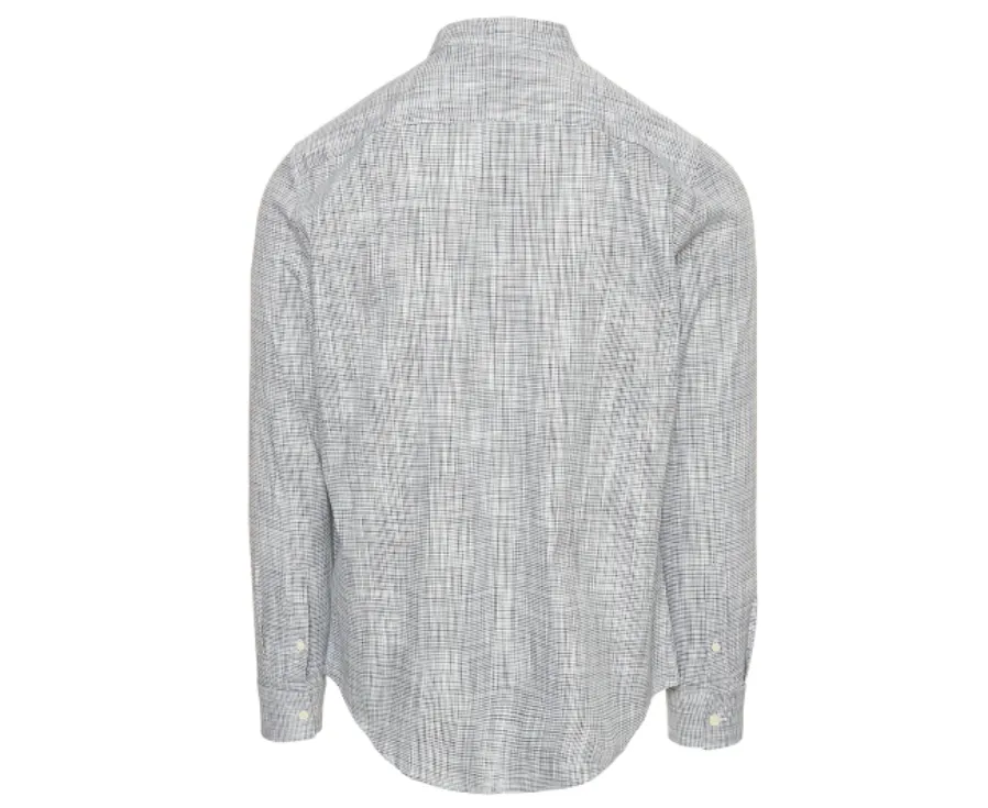 CALVIN KLEIN Vintage Tweed Pattern Men's Long-Sleeved Shirt in Mesclun