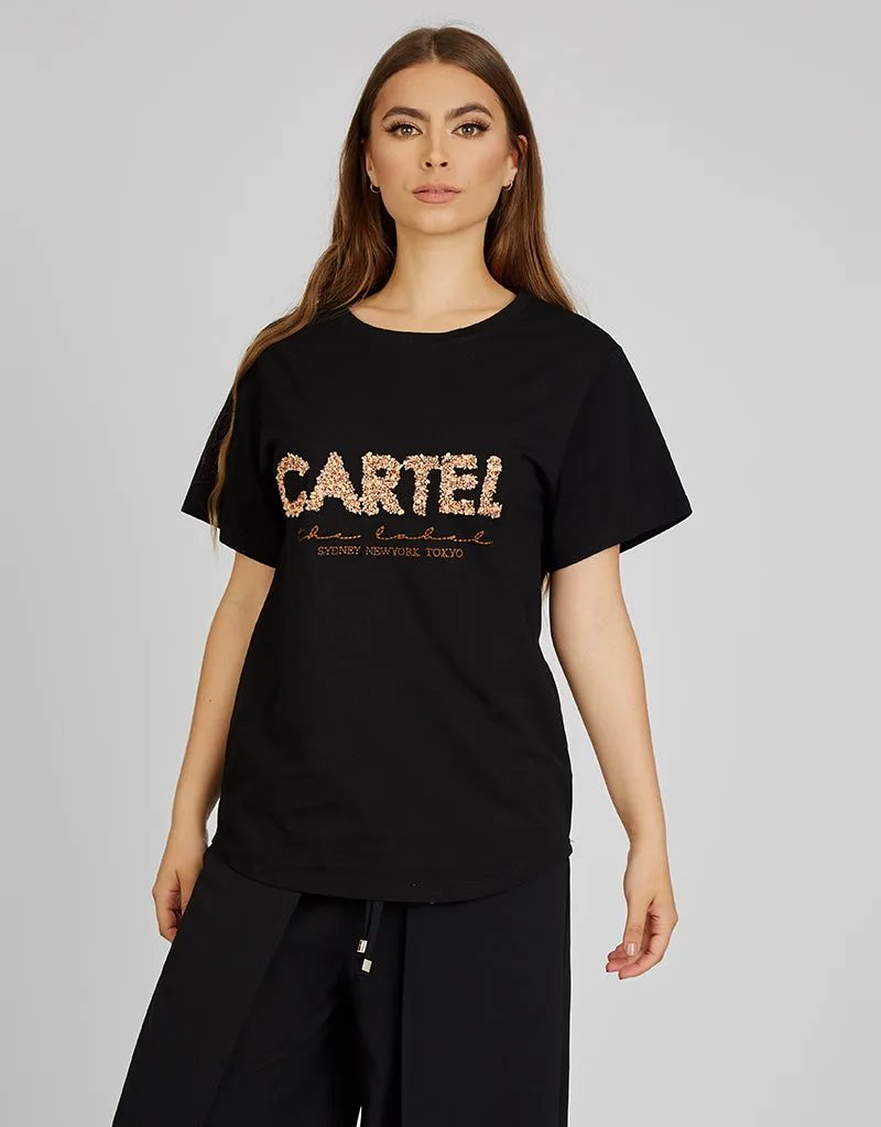 CARTEL Rhinestone T-Shirt