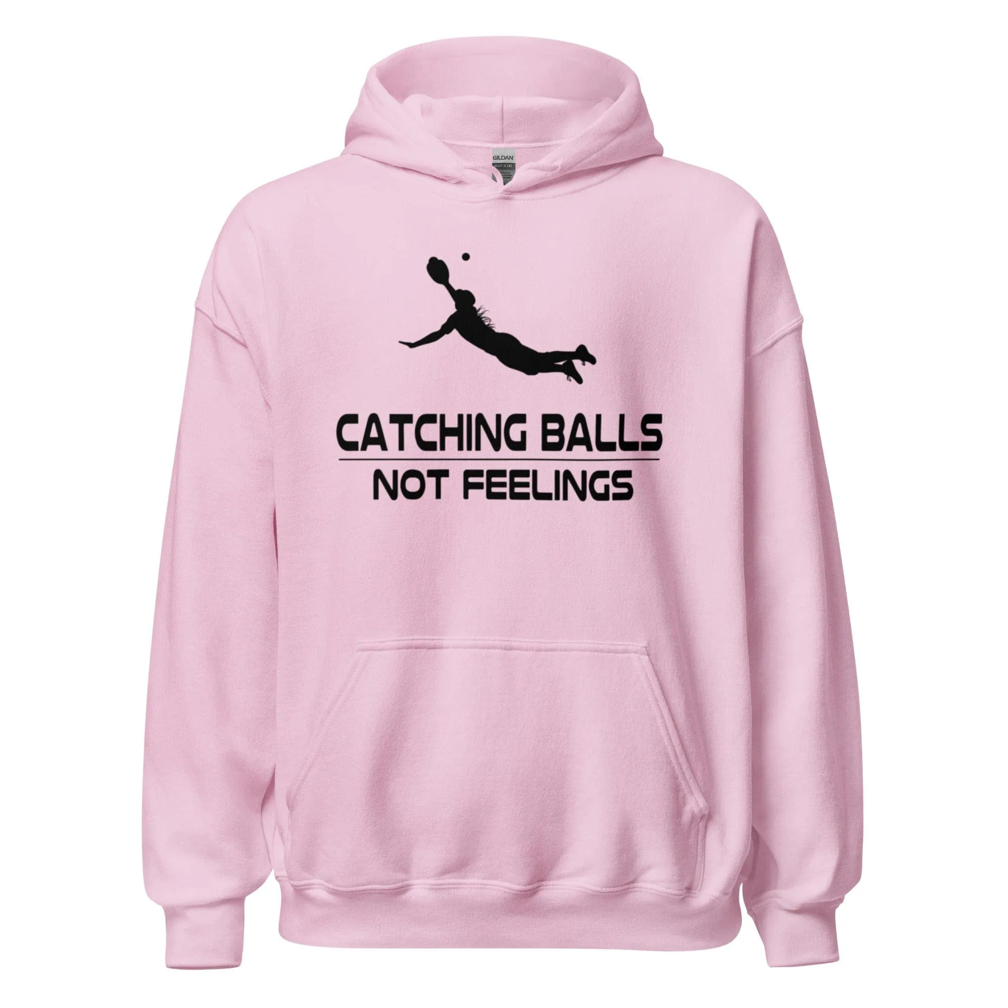 Catching Balls Not Feelings Softball - Adult Hoodie