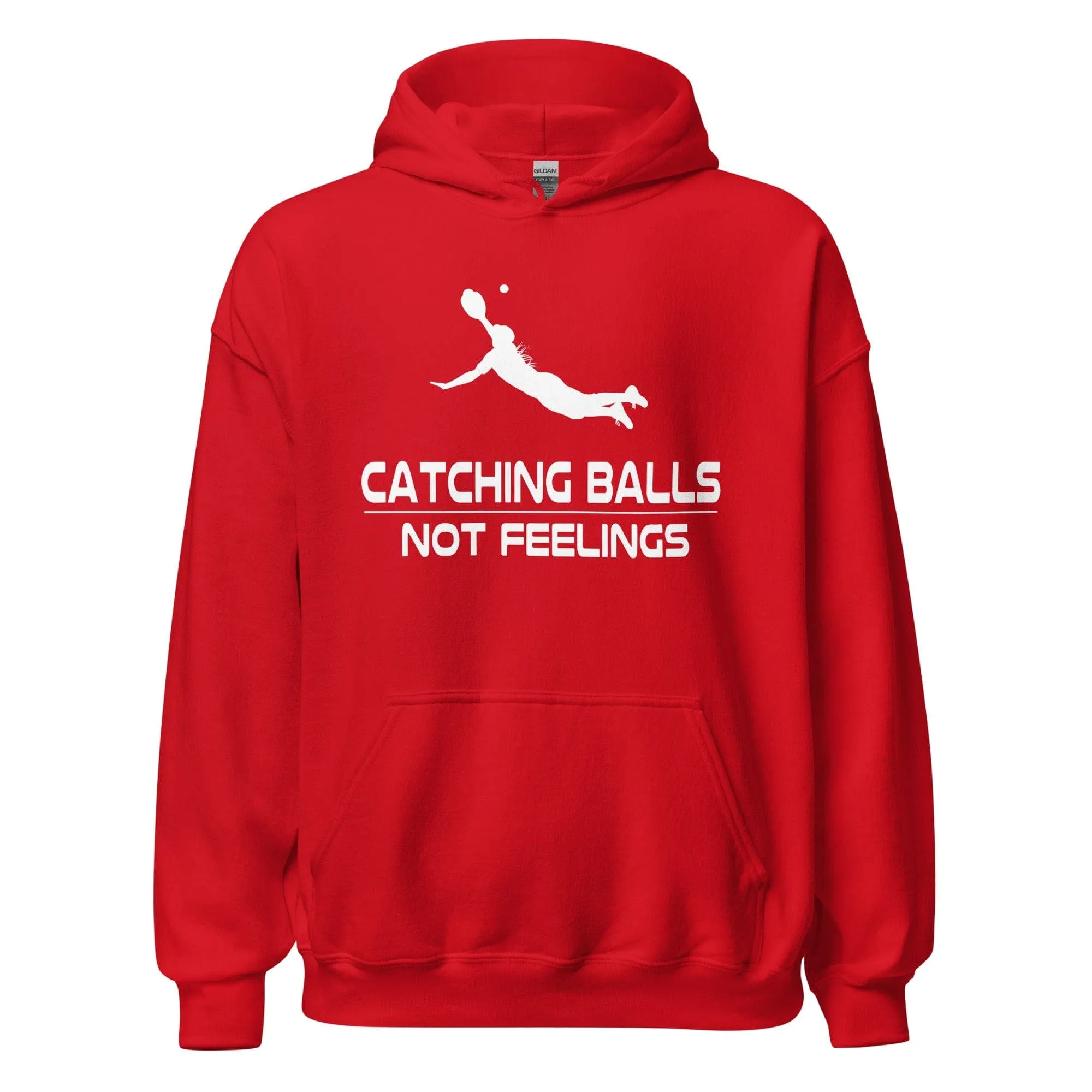 Catching Balls Not Feelings Softball - Adult Hoodie