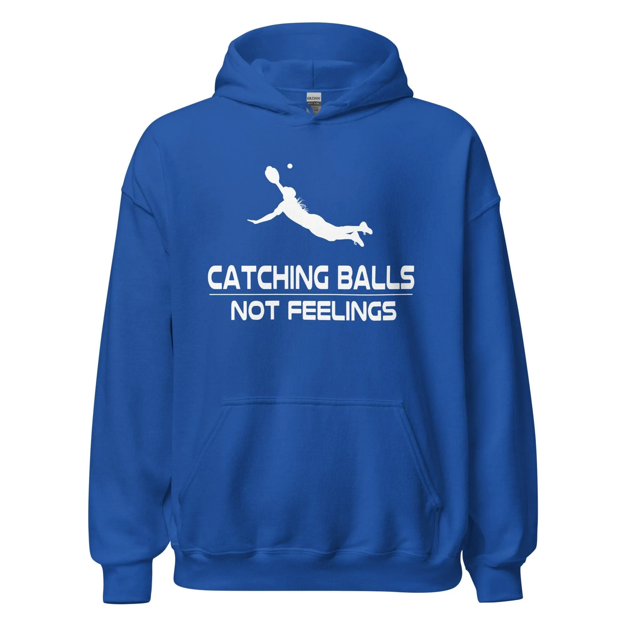 Catching Balls Not Feelings Softball - Adult Hoodie