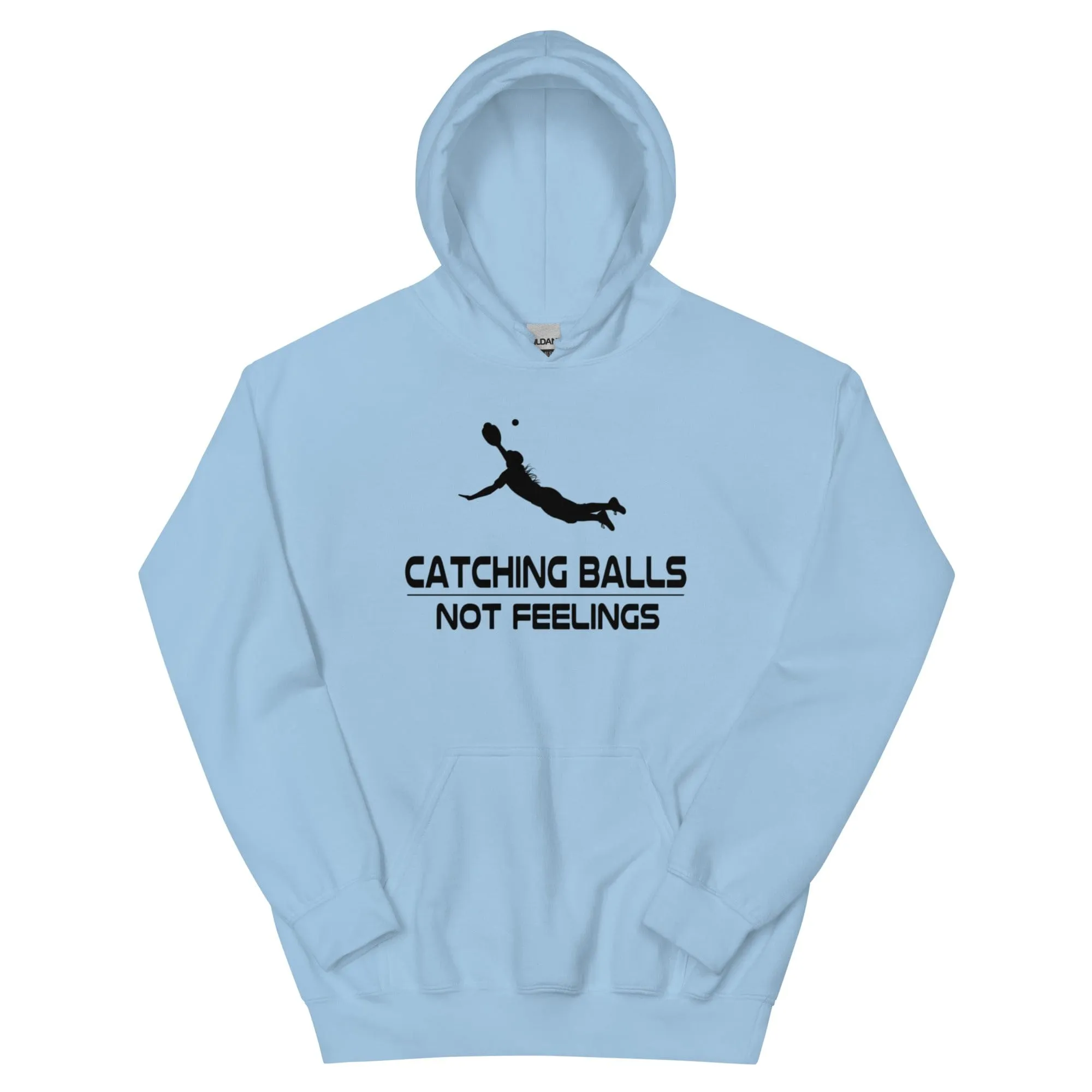 Catching Balls Not Feelings Softball - Adult Hoodie