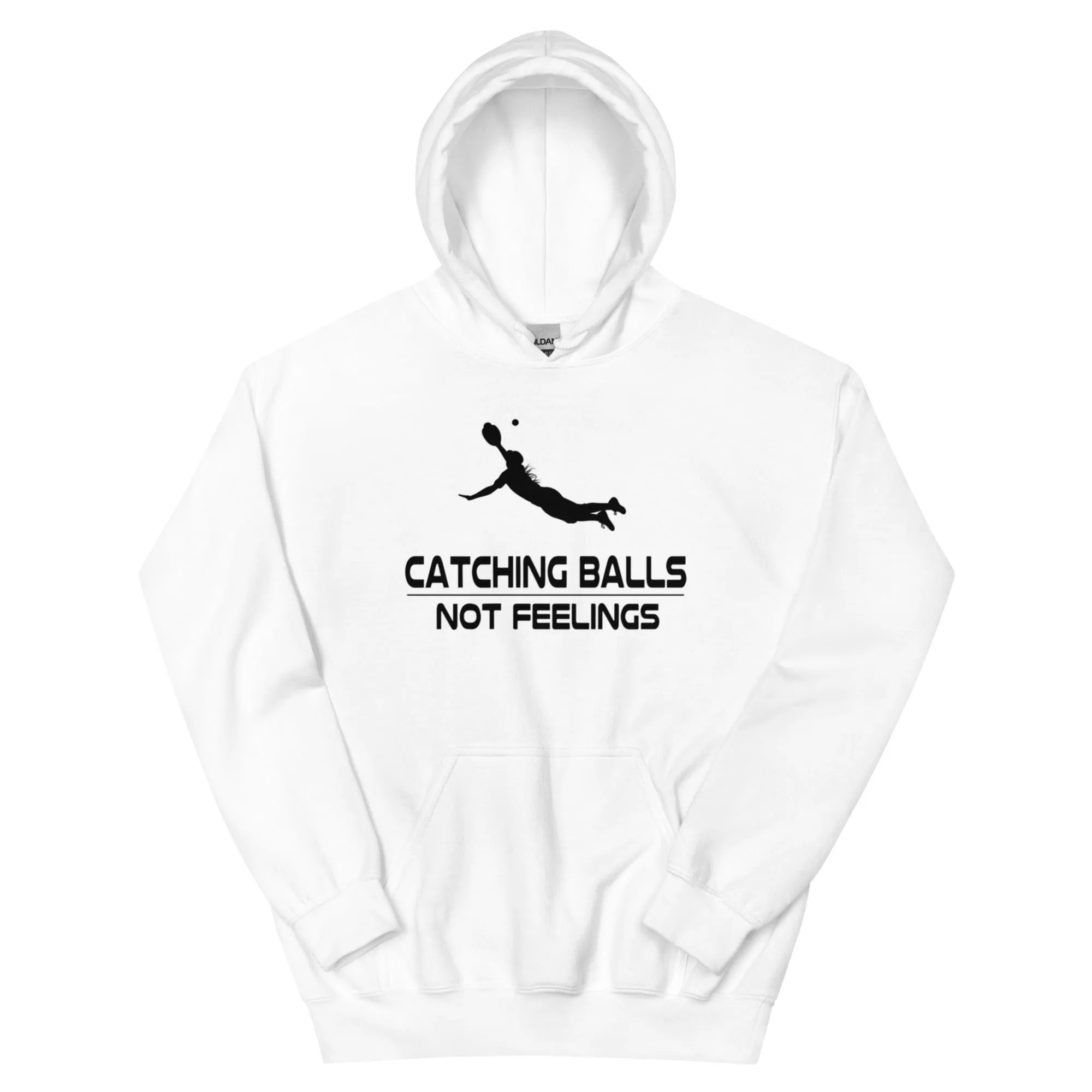 Catching Balls Not Feelings Softball - Adult Hoodie