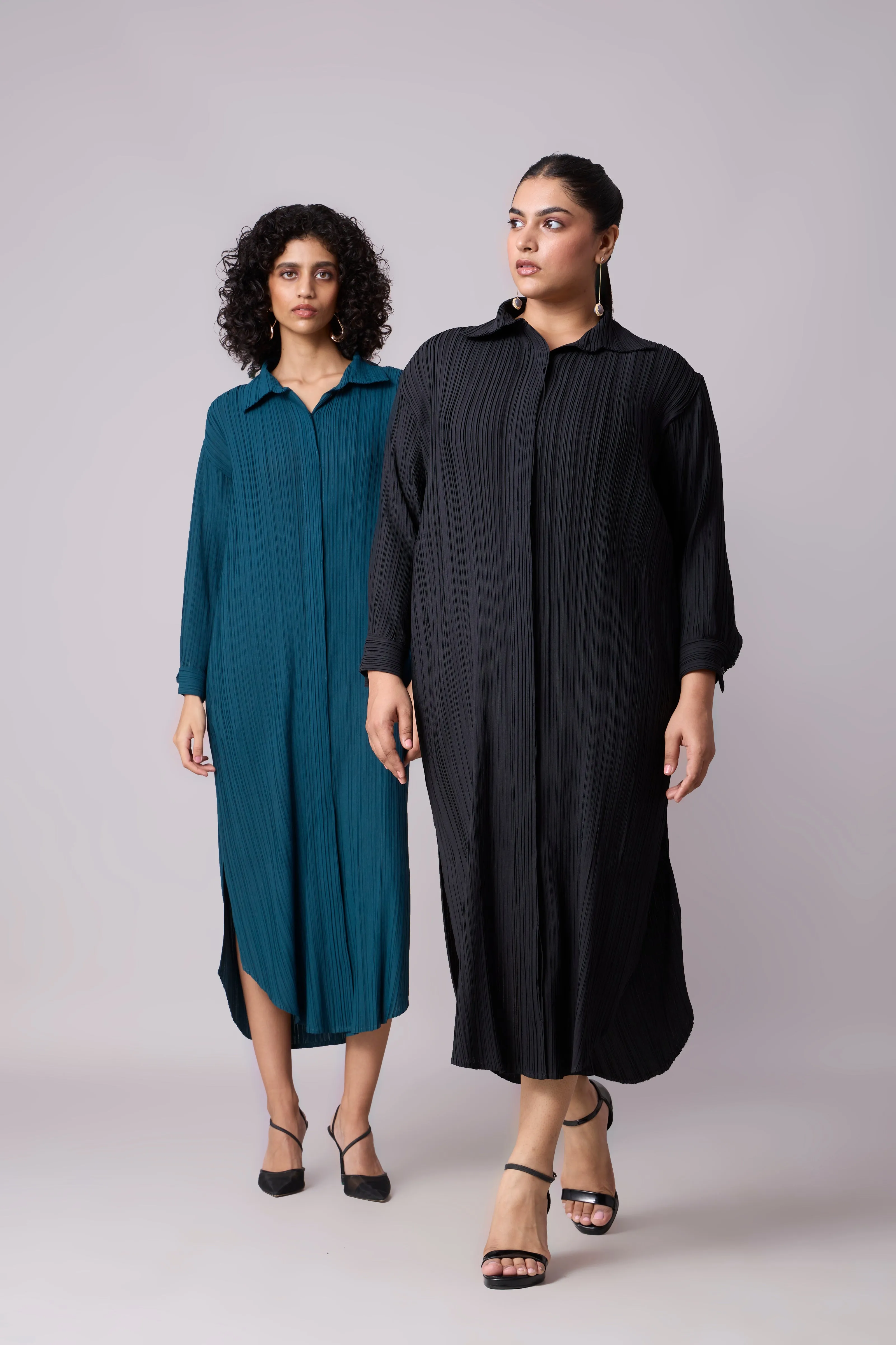 Catherine Shirt Dress - Black