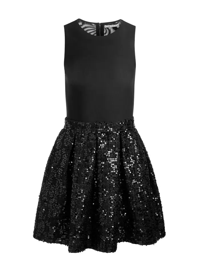 Chara Sleeveless Mini Dress - Black