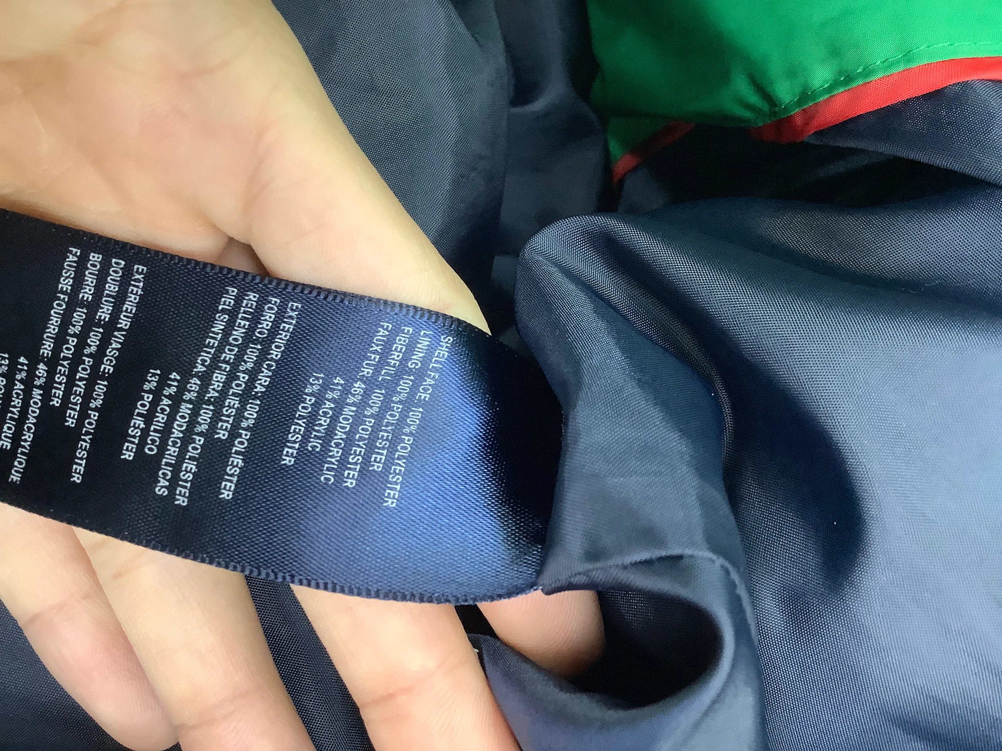 Coat Puffer & Quilted By Tommy Hilfiger In Green, Size: L