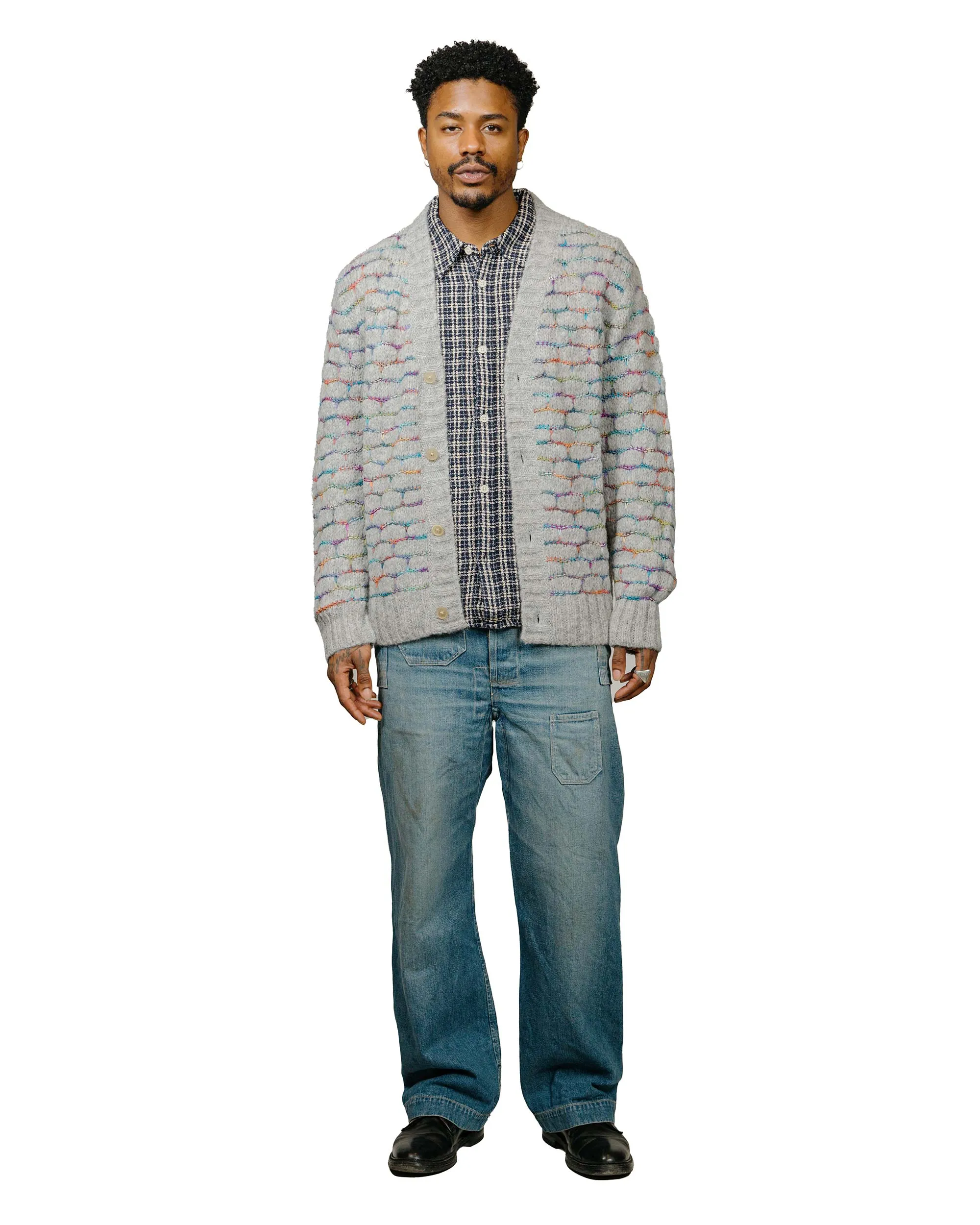Corridor Reverse Tweed Snow Check Blue