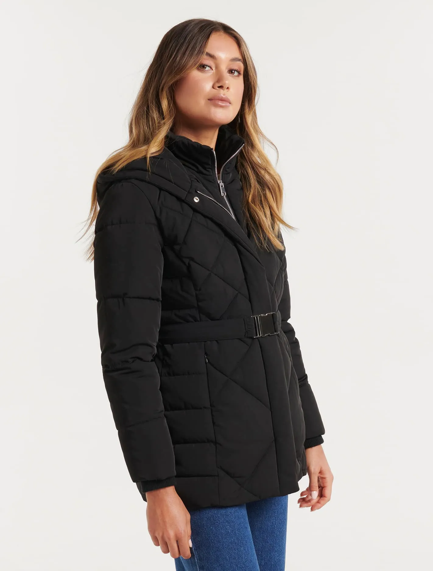 Courtney Belted Puffer Jacket