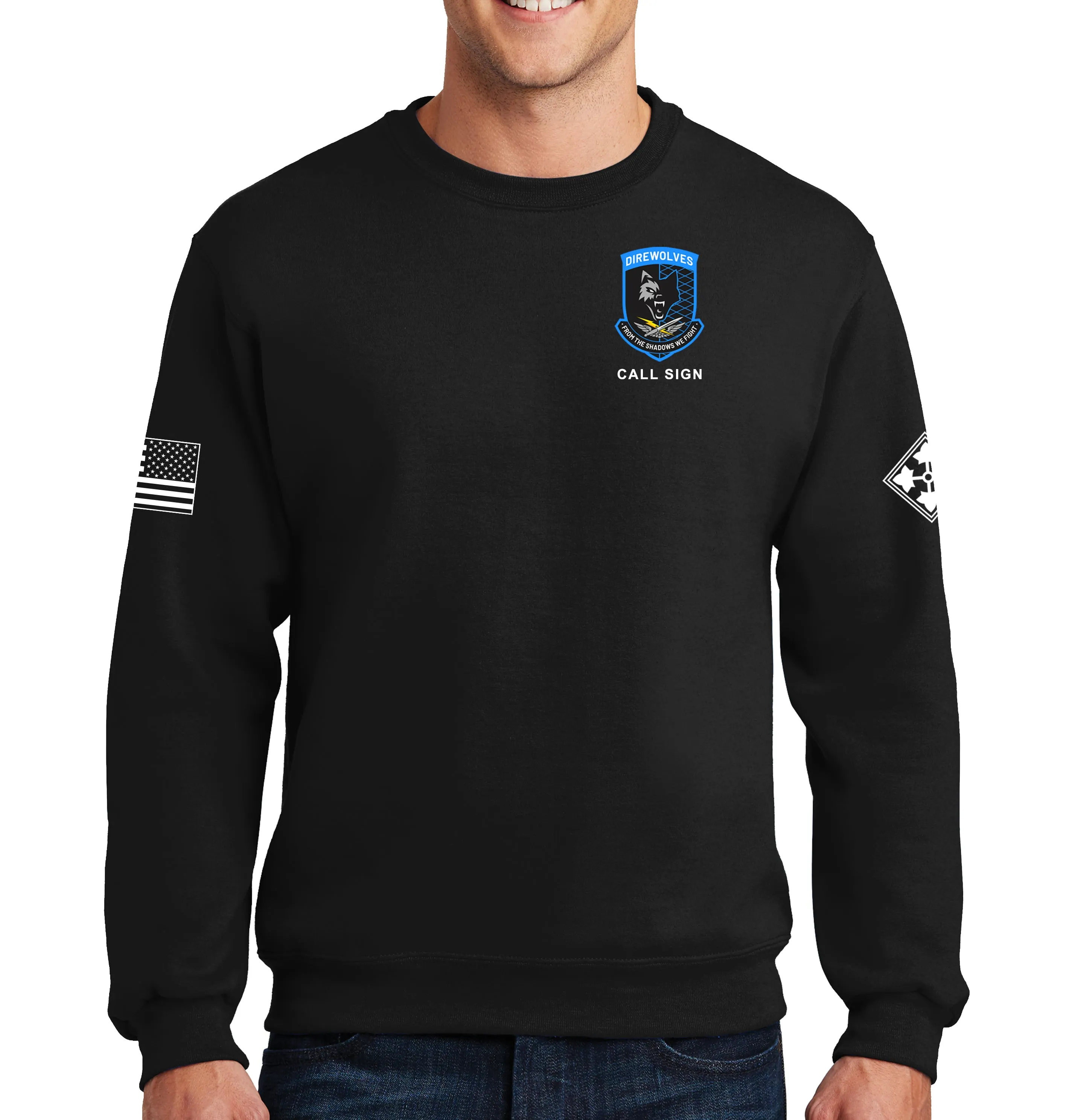 Crewneck Unisex Sweatshirt. Color Design. This shirt IS approved for PT.
